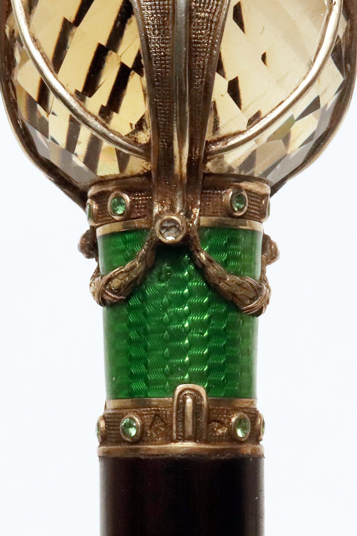 20th Century Jewel Walking stick signed Georges Fouquet, Paris 1900. 