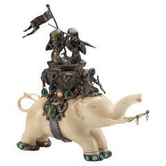 Elefante Jewell che trasporta guerrieri, XIX secolo - J.S. Kaufmann, Hanau