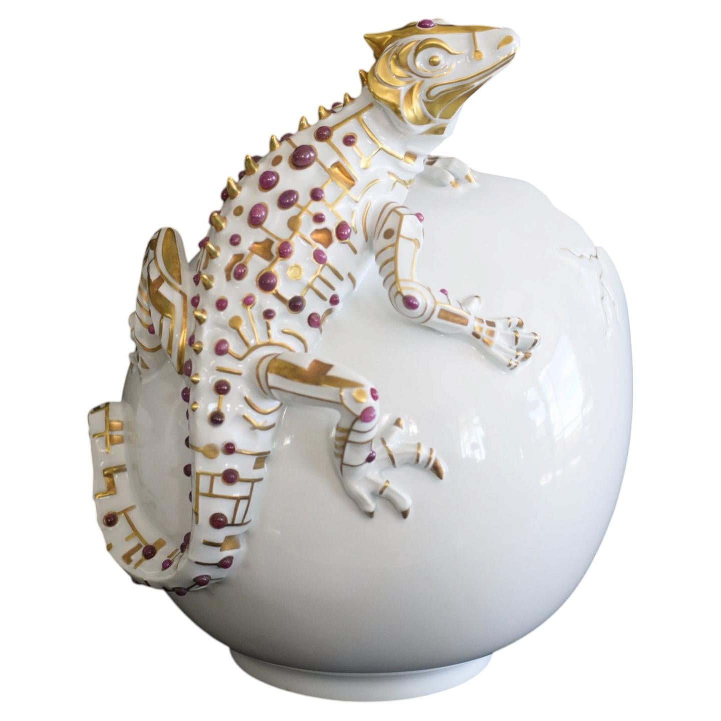 Jeweled Lizard Caviar Dish