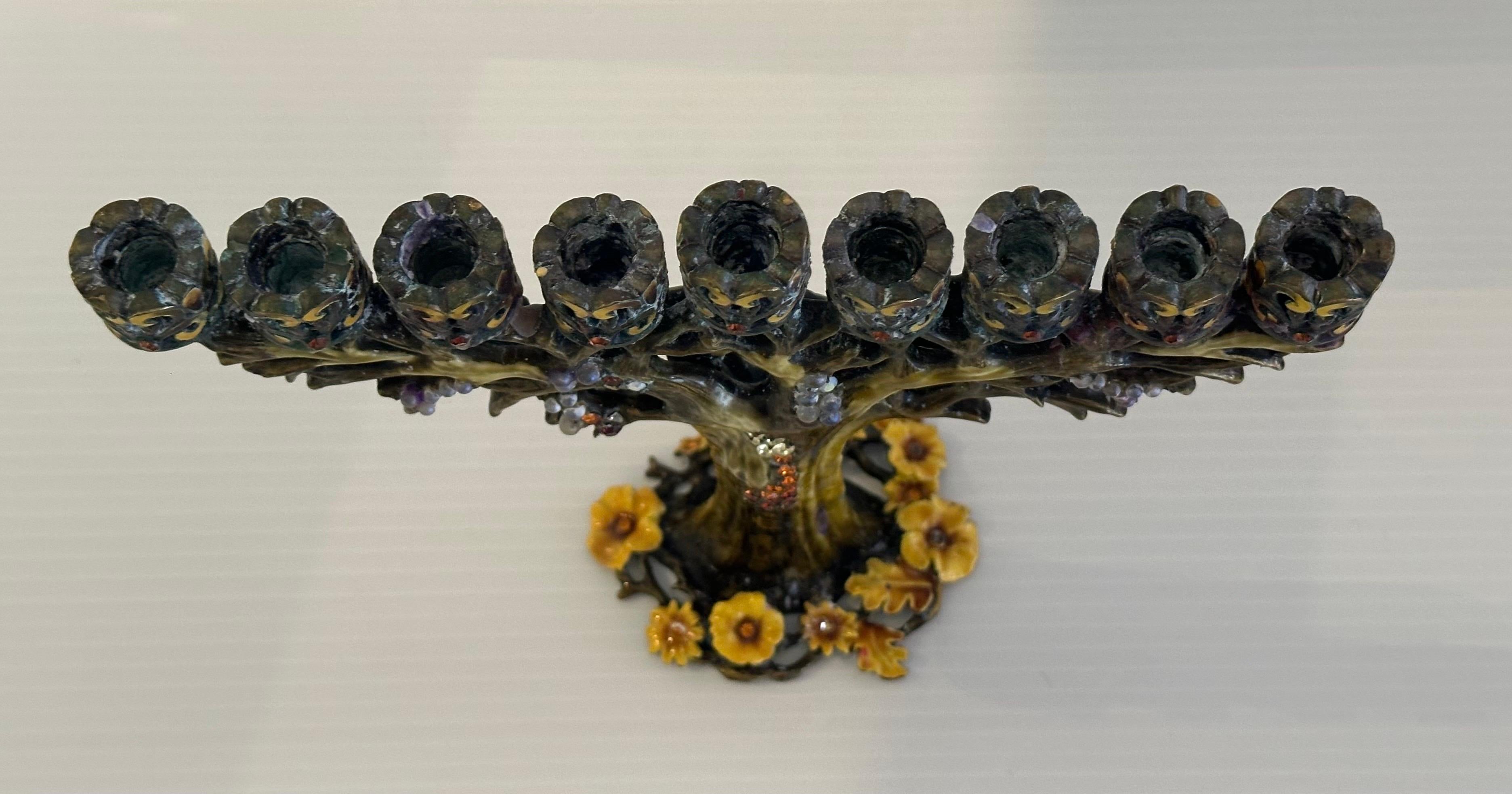 Jeweled Pewter and Enamel 