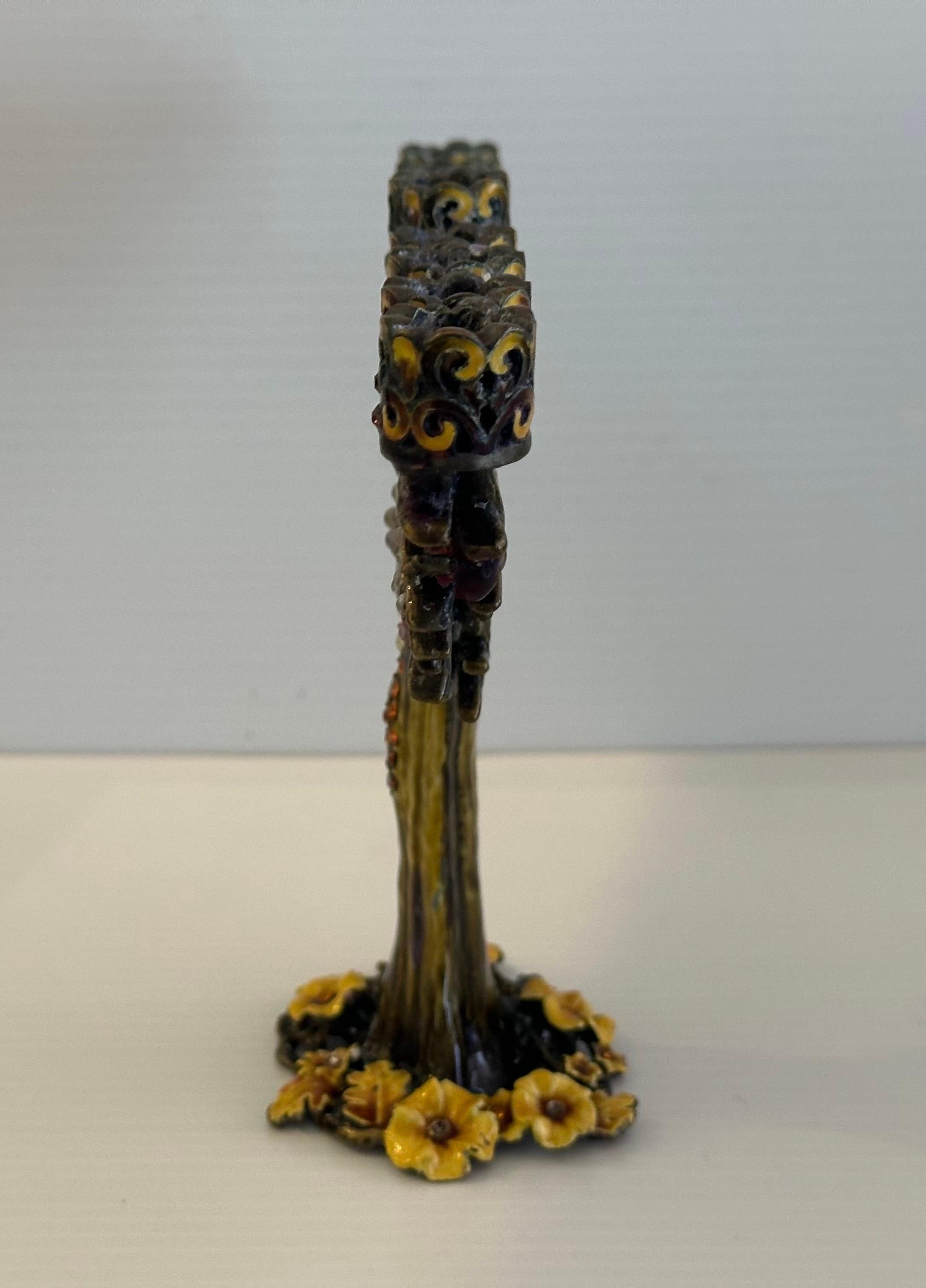 Jeweled Pewter and Enamel 