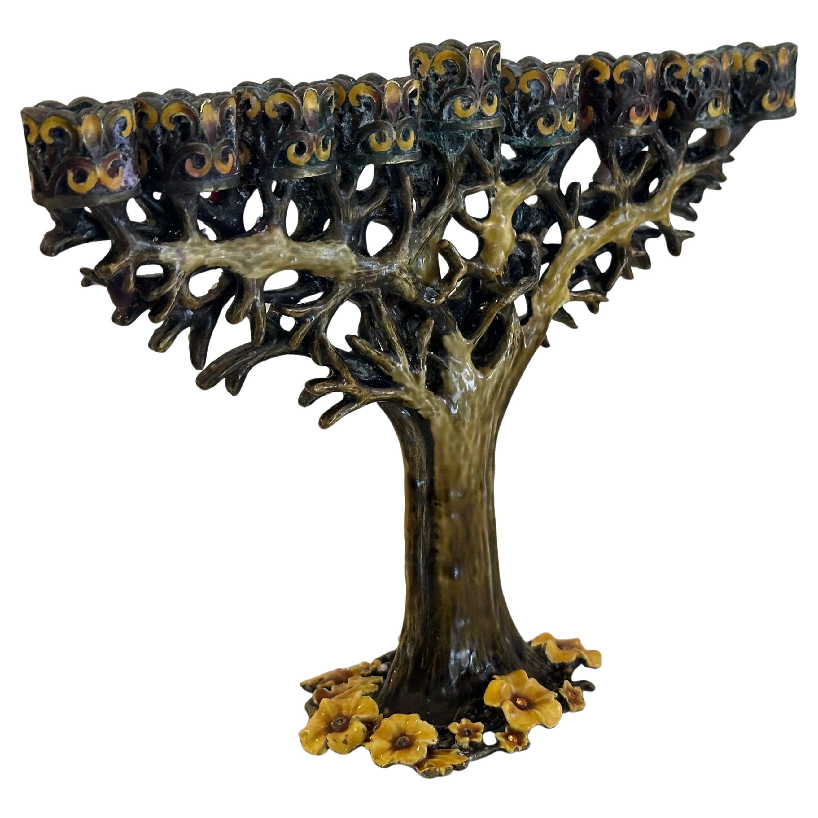 Post-Modern Jeweled Pewter and Enamel 