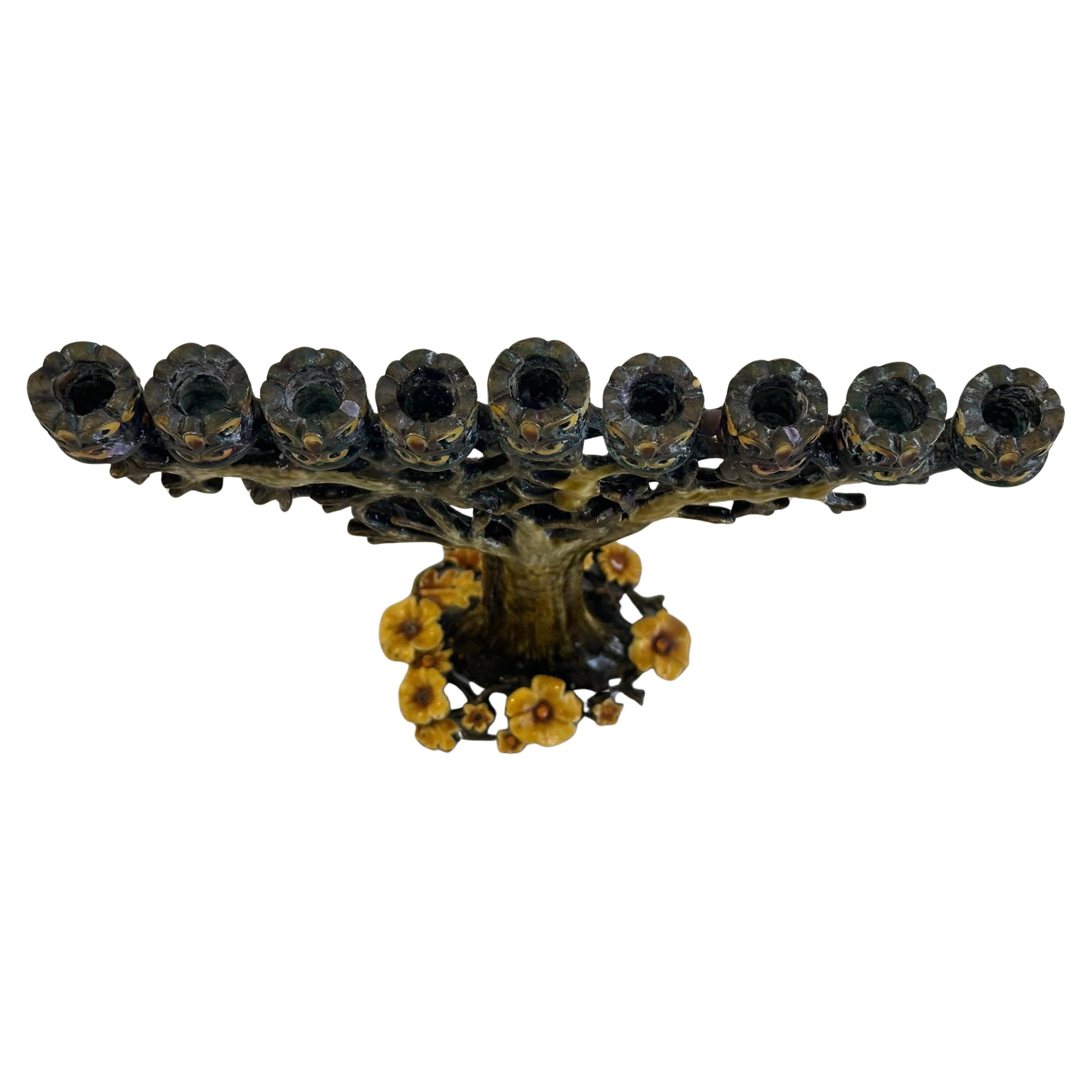 American Jeweled Pewter and Enamel 