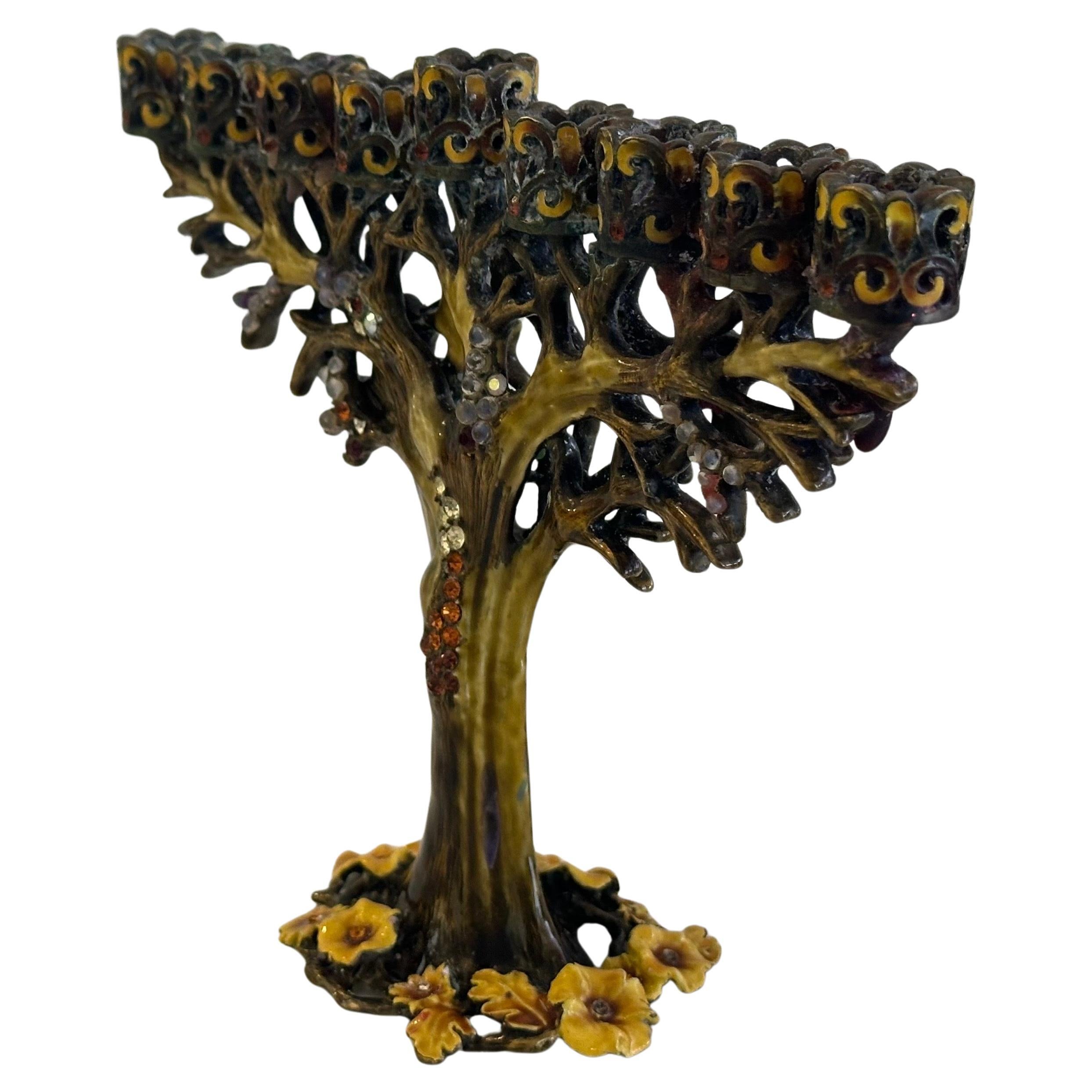 Hand-Crafted Jeweled Pewter and Enamel 