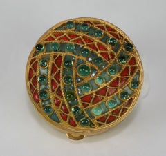 Jeweled Poured Glass Box, MWLC