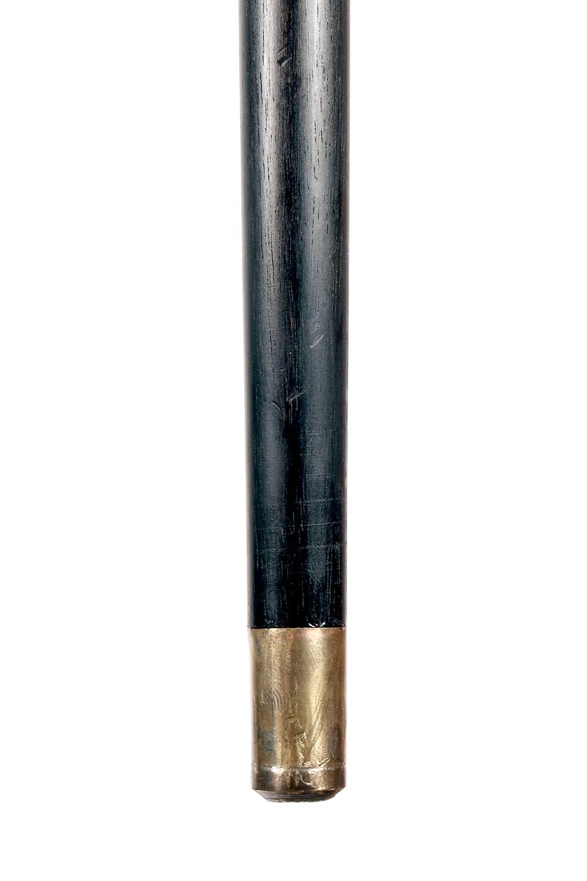 Jeweled silver walking stick depicting chrysanthemums, by Tiffany, USA 1890-1900 For Sale 11