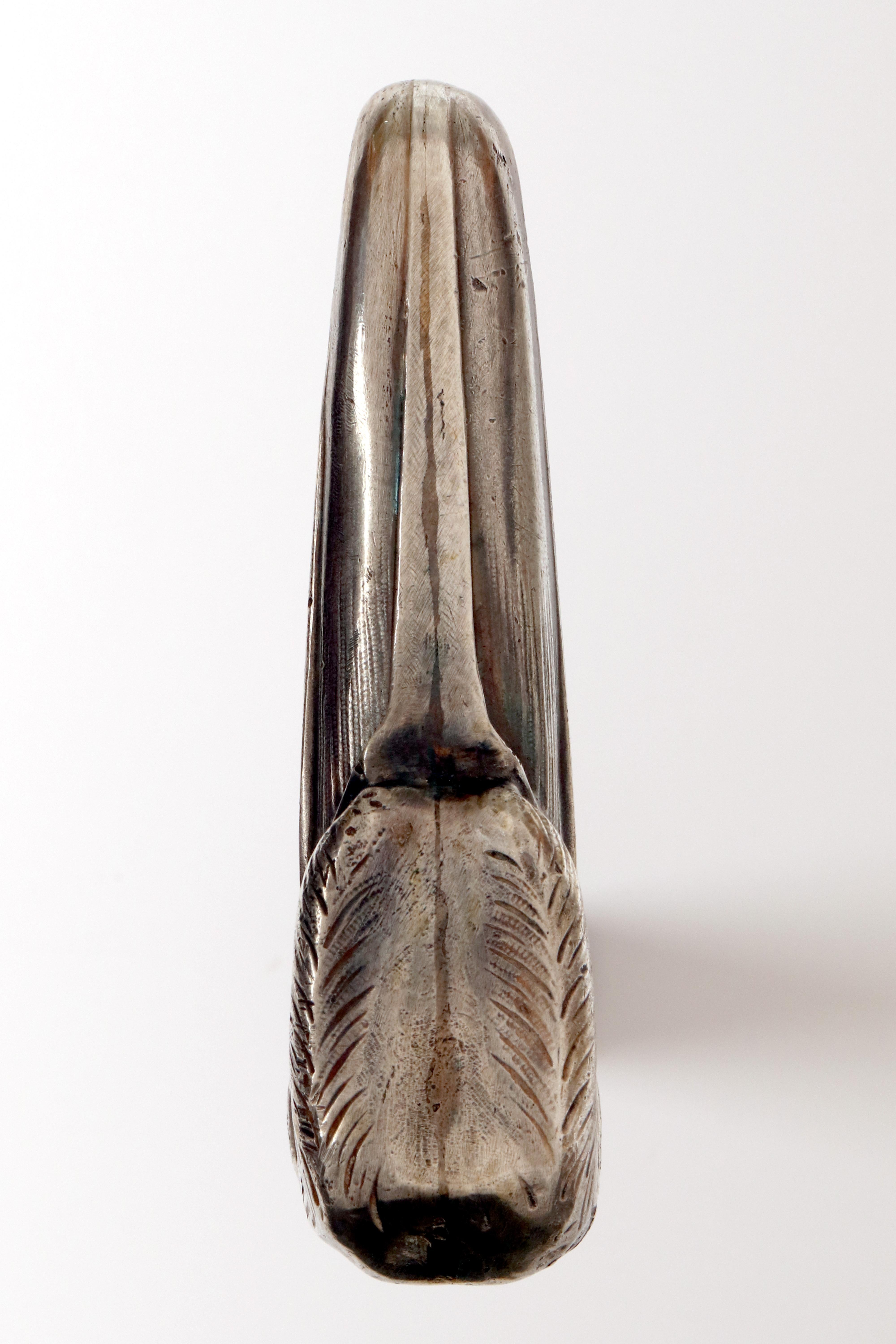Canne à pied en argent bijoutier représentant une tête d'aigle, par Tiffany USA 1890 en vente 2