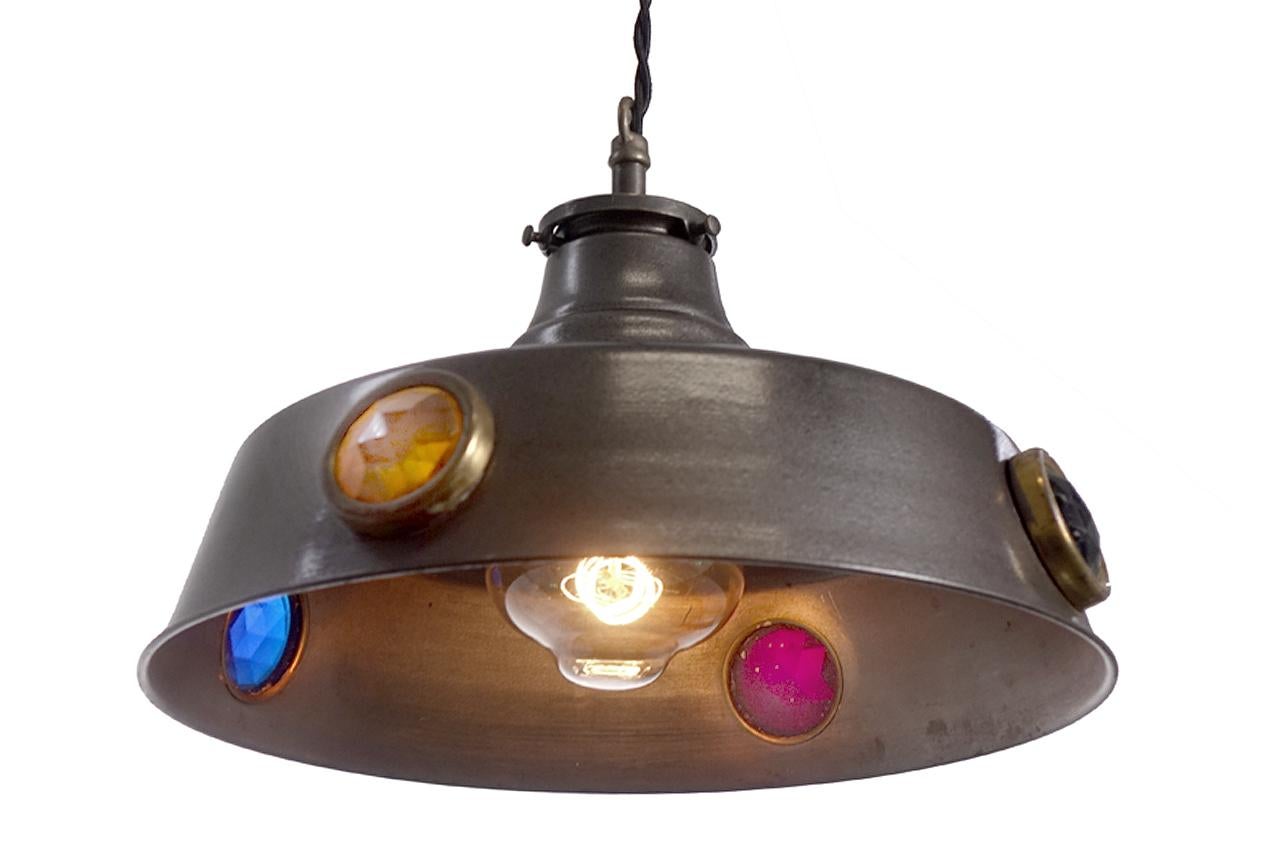 Industriel Pendentifs en fer-blanc:: paire