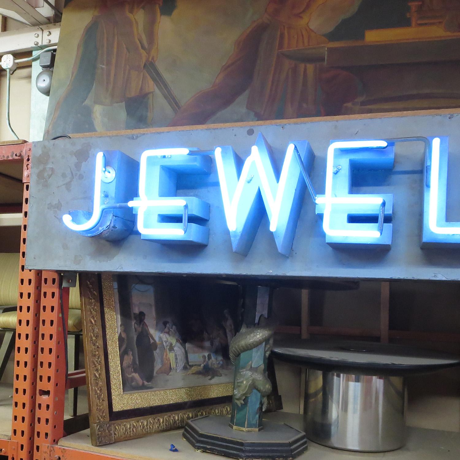 Painted Jewelers Art Deco Neon Sign