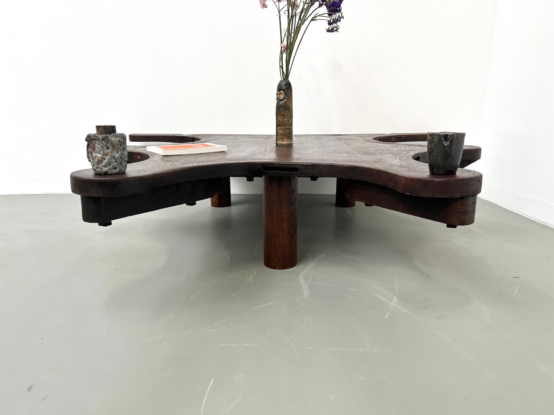 Table basse française ancienne de Jewell, 19e siècle Bon état - En vente à LYON, FR
