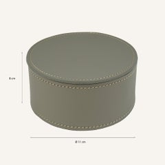 Portagioie in pelle ALFONSO - Stile moderno - Diametro 11 cm
