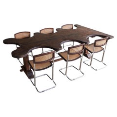 Scalloped Jeweller's Oak Dining Table