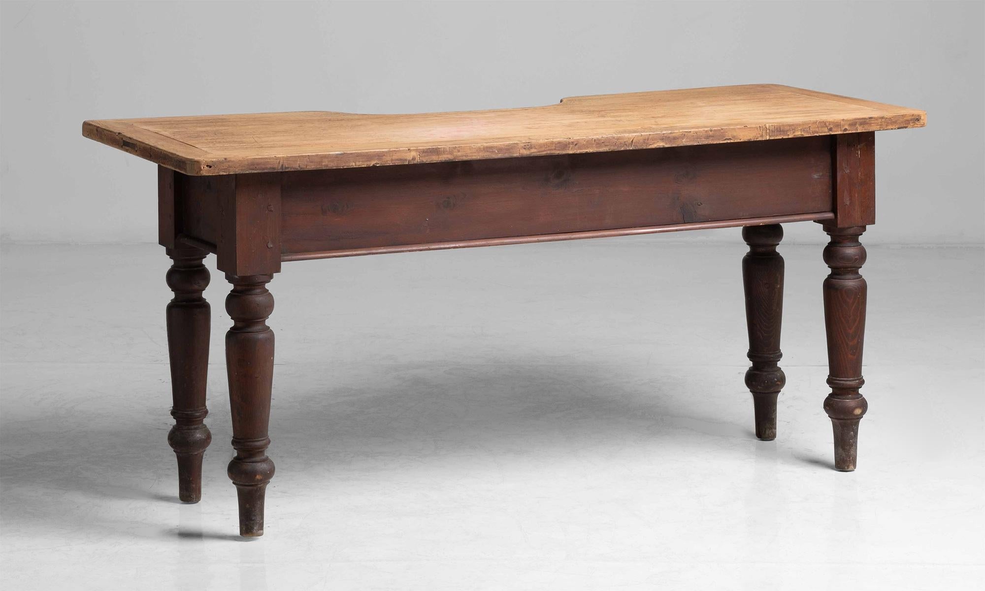 Jeweller's Work Table, England, circa 1870 In Good Condition For Sale In Culver City, CA