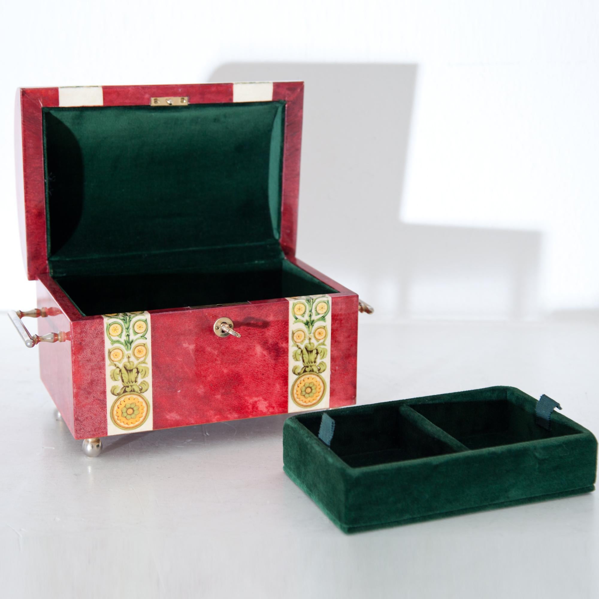 Jewellery Box by Aldo Tura, Italy, 1960s (Messing)