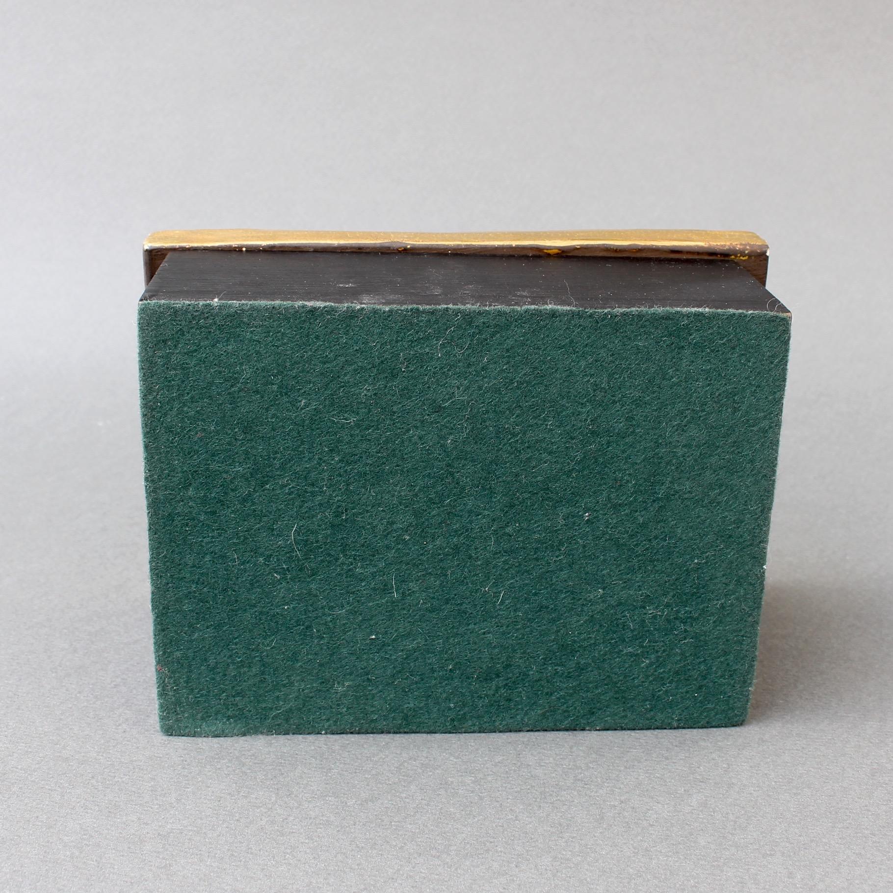 Jewellery Box with Decorative Ceramic Lid by François Lembo 'circa 1960s' 5