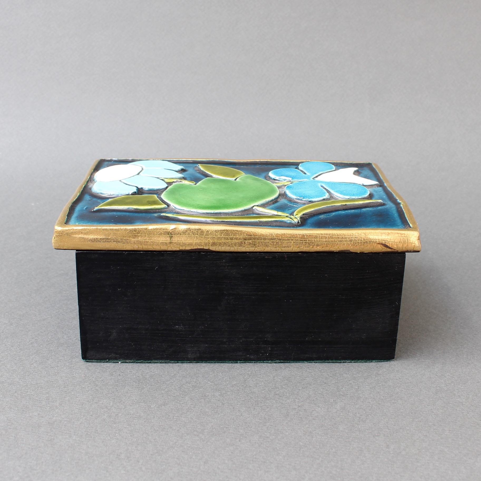 ceramic box with lid
