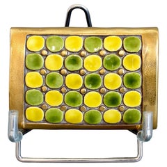 Jewellery Box with Decorative Ceramic Lid by Mithé Espelt (circa 1960s)