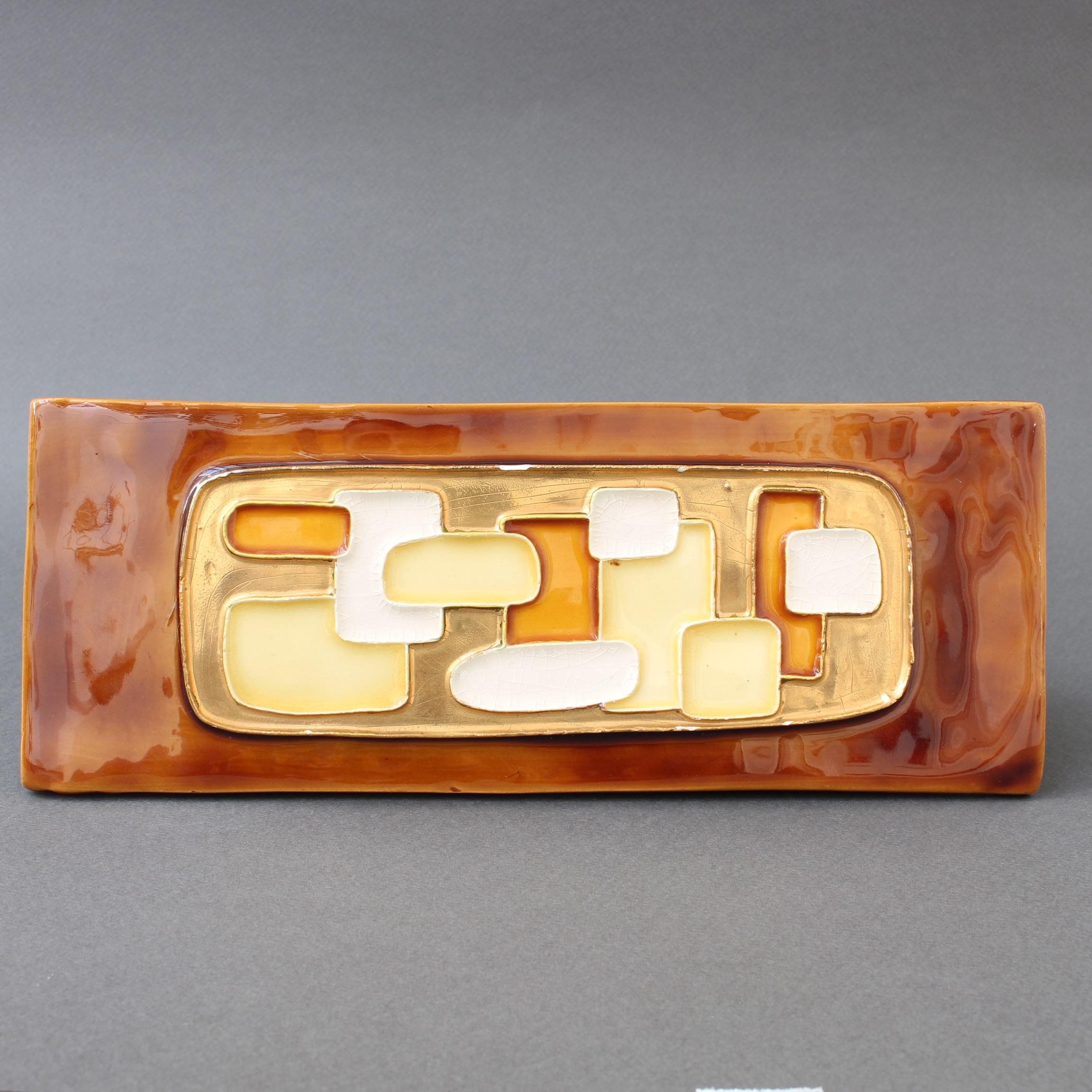 Boîte à bijoux avec couvercle décoratif en céramique par Mithé Espelt (circa 1960s) 1