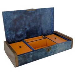 Jewellery Compendium in speckled blue Vellum