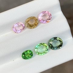 Joyas de distintos tamaños y colores, con turmalina natural de África, de 5 a 7 mm