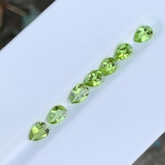 Jewellery Size Teardrop Shape Natural Pakistani Peridot Loose Gemstone 6-7mm
