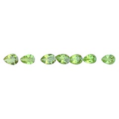 Jewellery Size Teardrop Shape Natural Pakistani Peridot Loose Gemstone 6-7mm