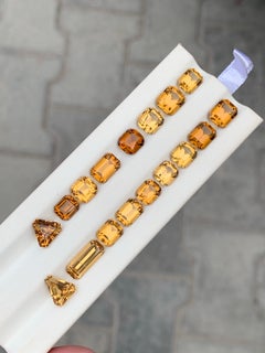 Jewellery Sizes Honey Color Loose Citrine Gemstone Parcel from Brazil
