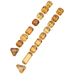 Jewellery Sizes Honey Color Loose Citrine Gemstone Parcel from Brazil
