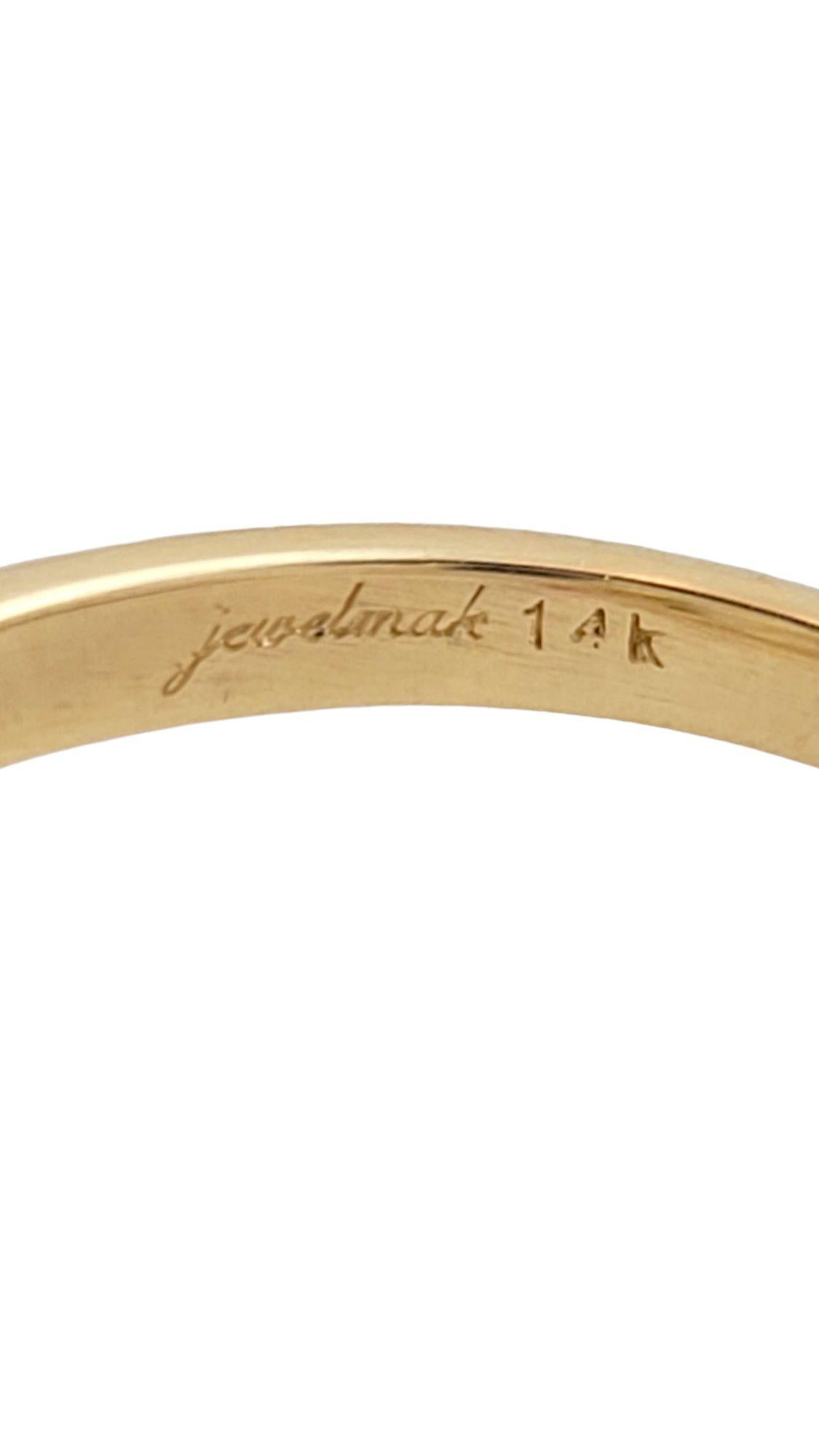 Women's Jewelmak 14K Yellow Gold Moonstone Ring Size 7 #14610