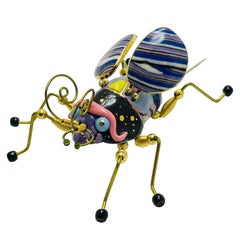 JEWELRY 10 CYNTHIA CHUANG artisan hand made porcelain bee insect designer brooch