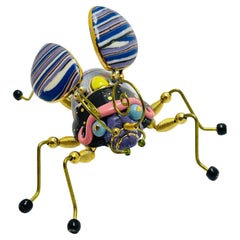 JEWELRY 10 CYNTHIA CHUANG artisan hand made porcelain bee insect designer brooch