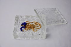 Jewelry box by Antonio Imperatore, murano glass, Italy, 1970
