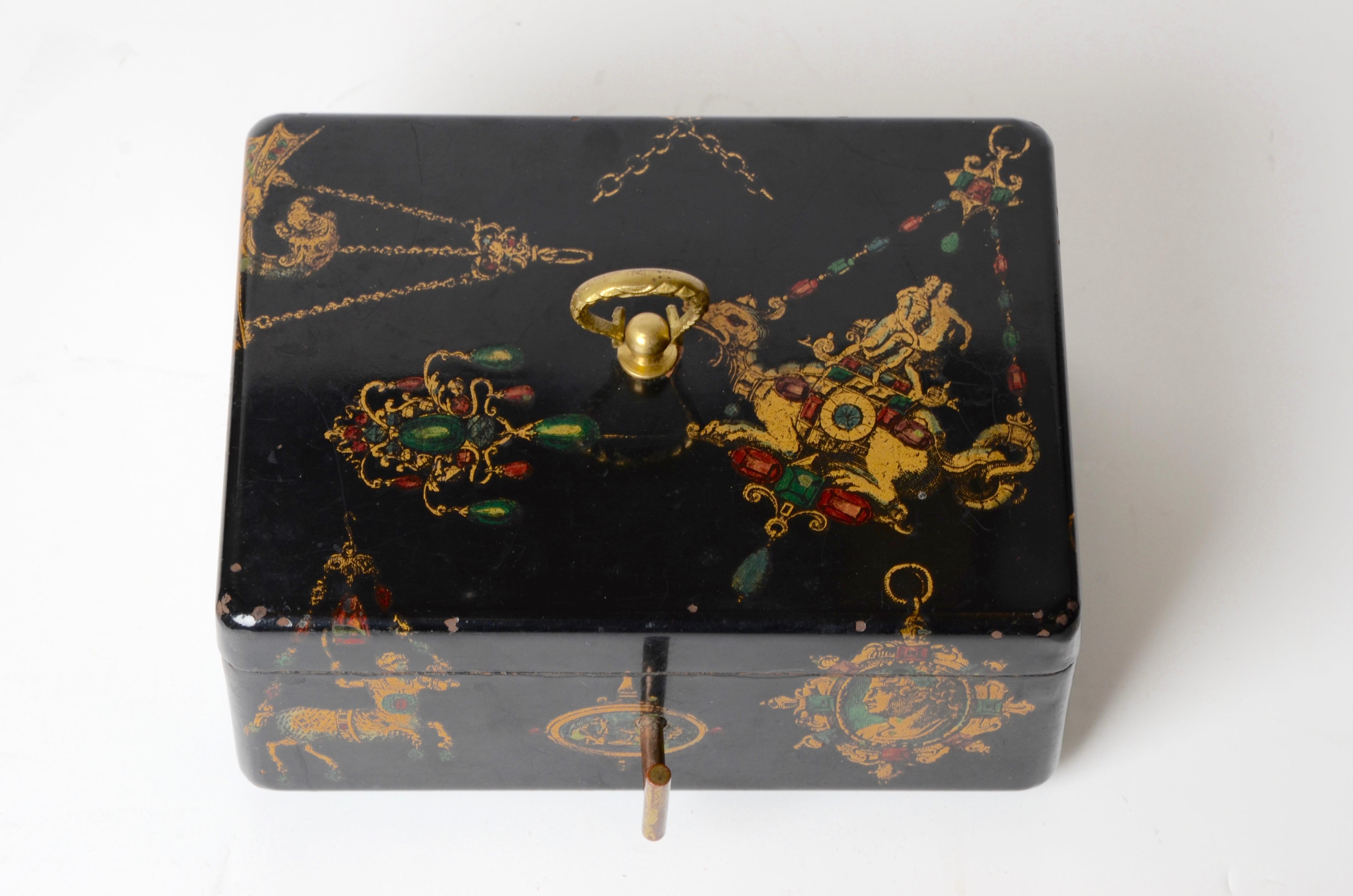 Jewelry box by Fornasetti, mid-1900s For Sale 2