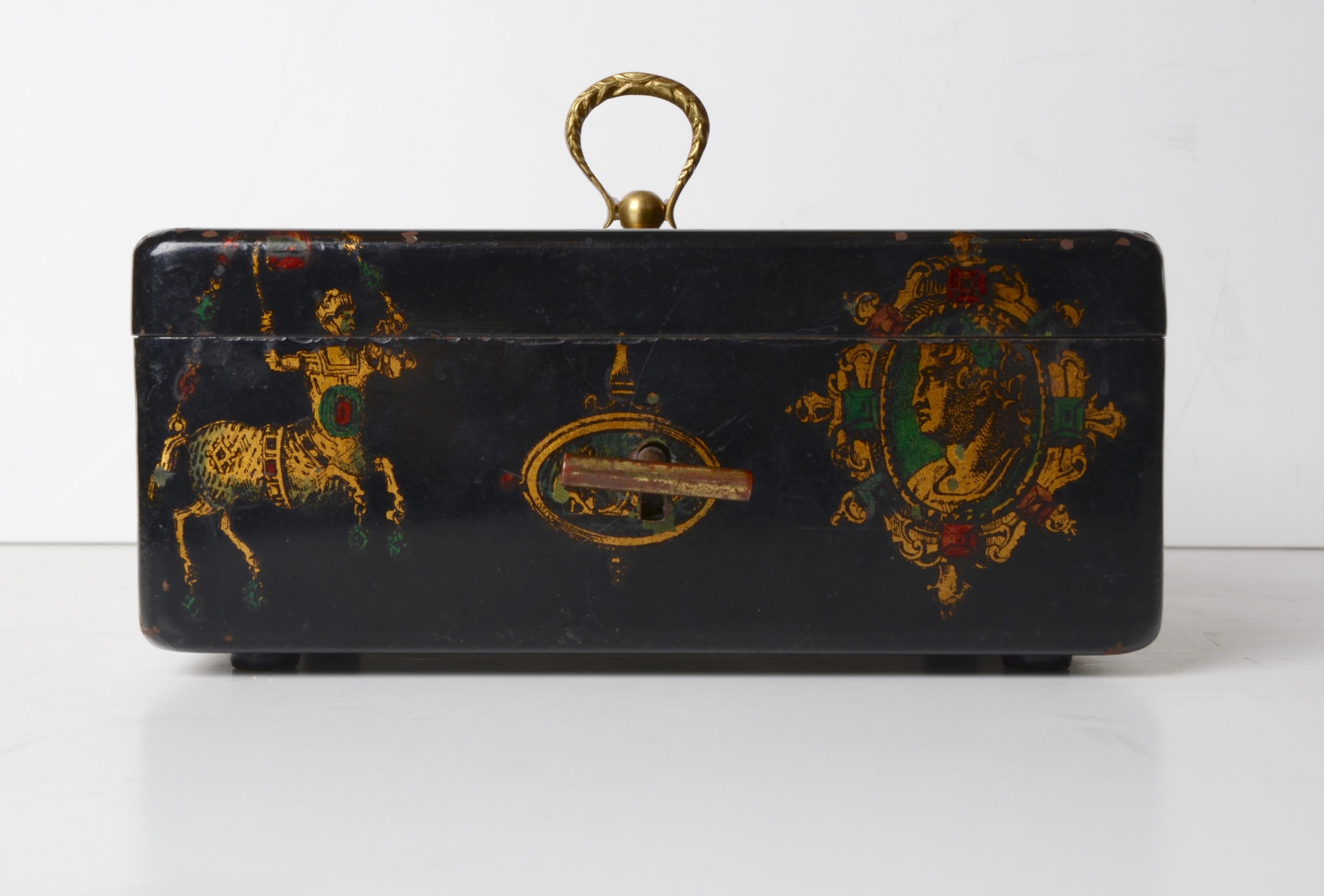 Jewelry box by Fornasetti, mid-1900s For Sale 4