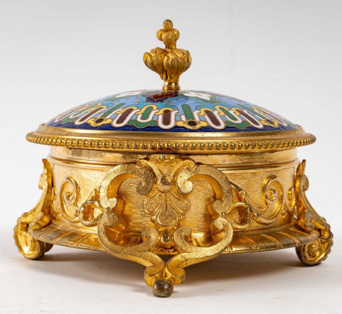 Jewelry Box In Bronze And Enamel Cloisonné Late 19th Century For Sale ...