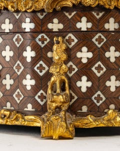 Jewelry Box in Marquetry of the 19th Century