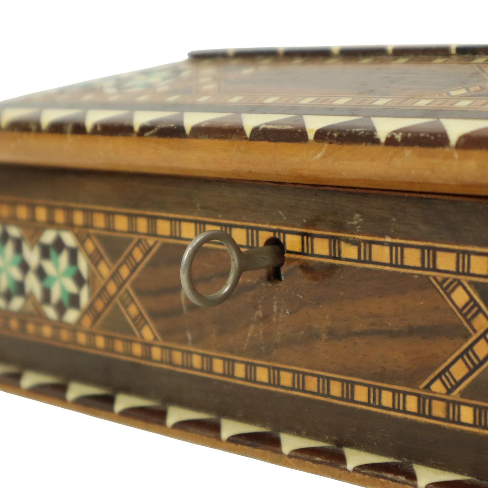 Schmuckkästchen Intarsien-Schmuckkästchen Trinket Box im Angebot 5