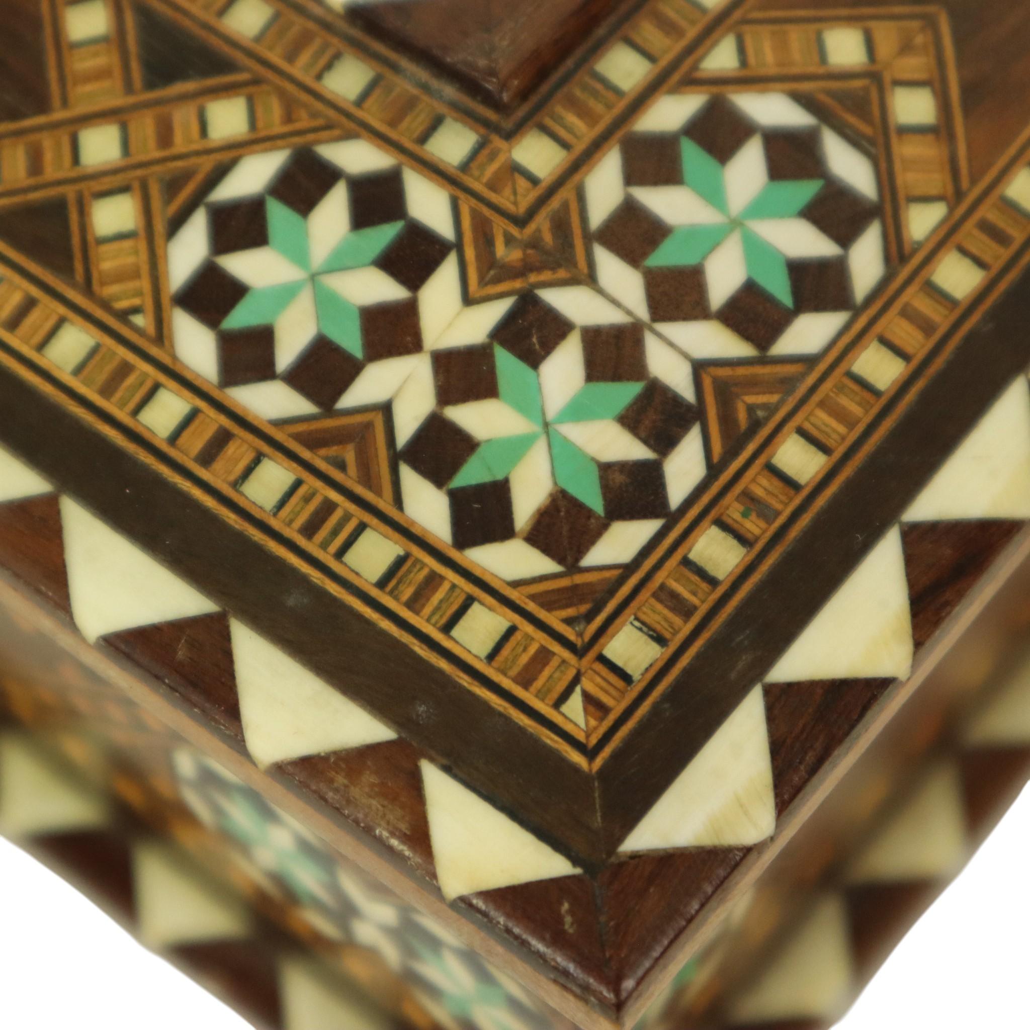 Schmuckkästchen Intarsien-Schmuckkästchen Trinket Box im Angebot 6