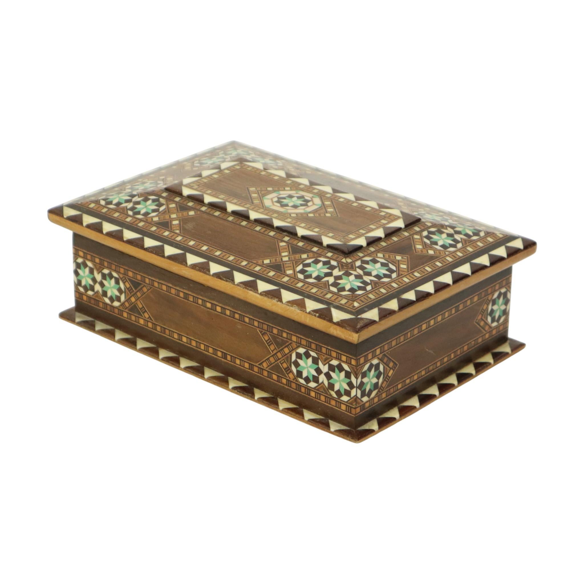Schmuckkästchen Intarsien-Schmuckkästchen Trinket Box im Angebot 2