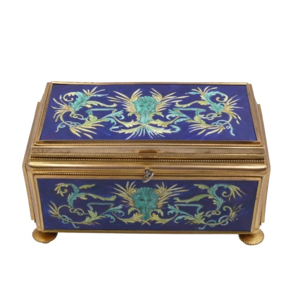 Bronze Boîte à bijoux Napoléon III en vente