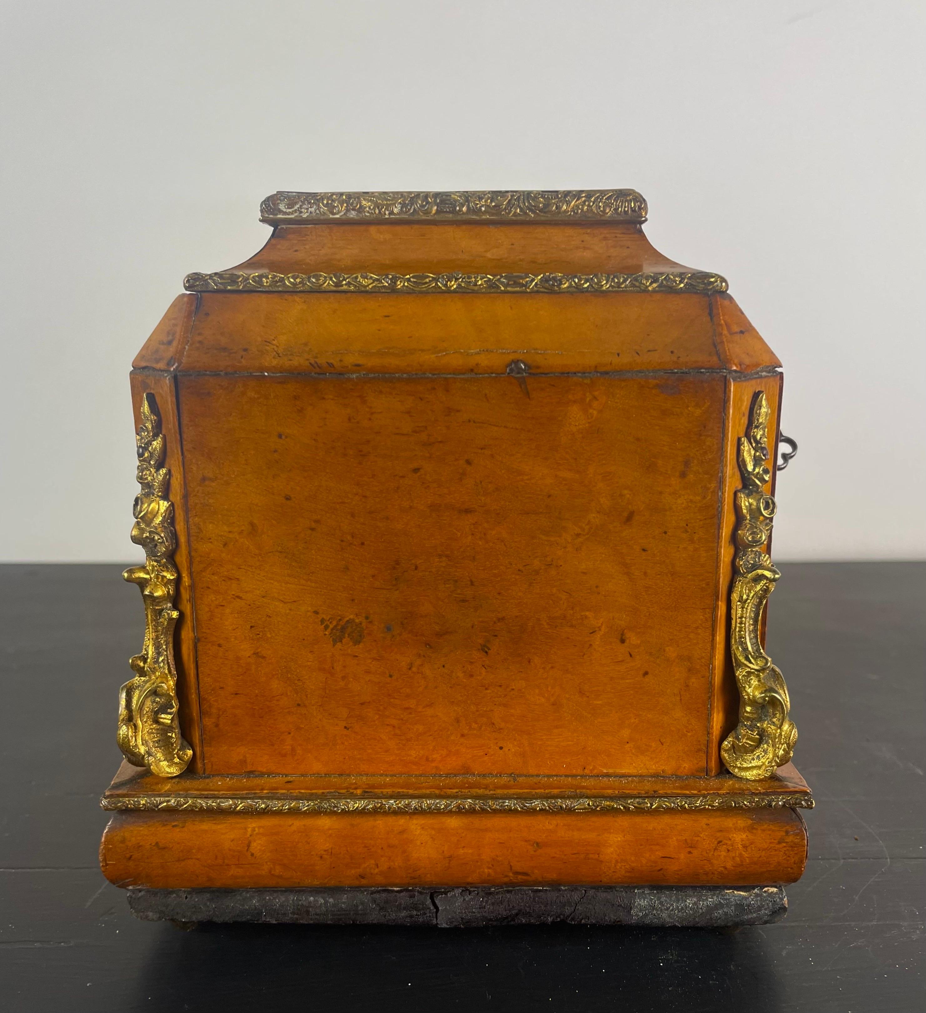 Jewelry Boxes or Wooden Box with Key, Restauration Period 19th, France In Good Condition For Sale In Beuzevillette, FR