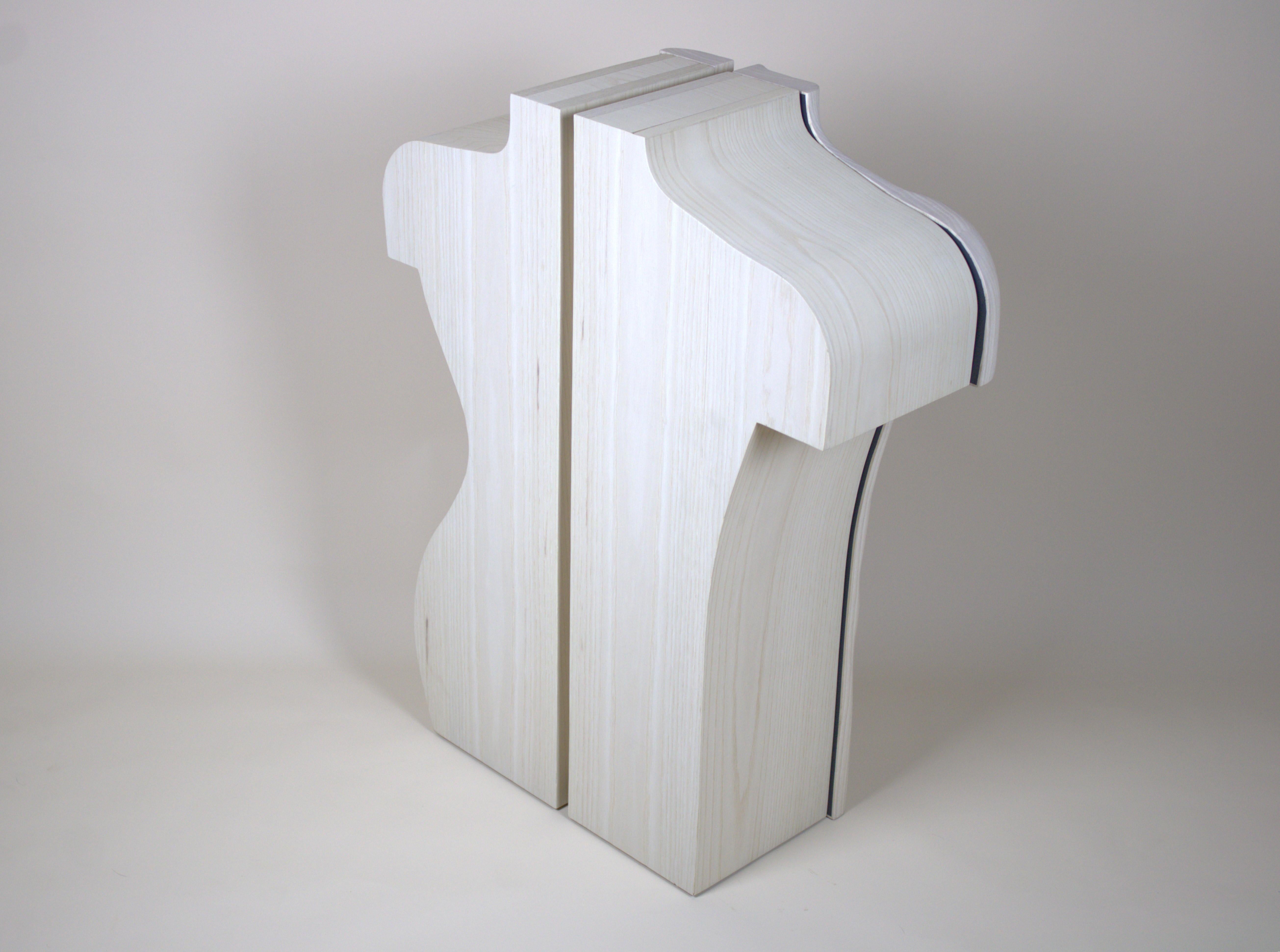 Armario para joyas Madera de fresno 30,31 x 24 x 9,84 pulg. Siglo XXI y contemporáneo en venta