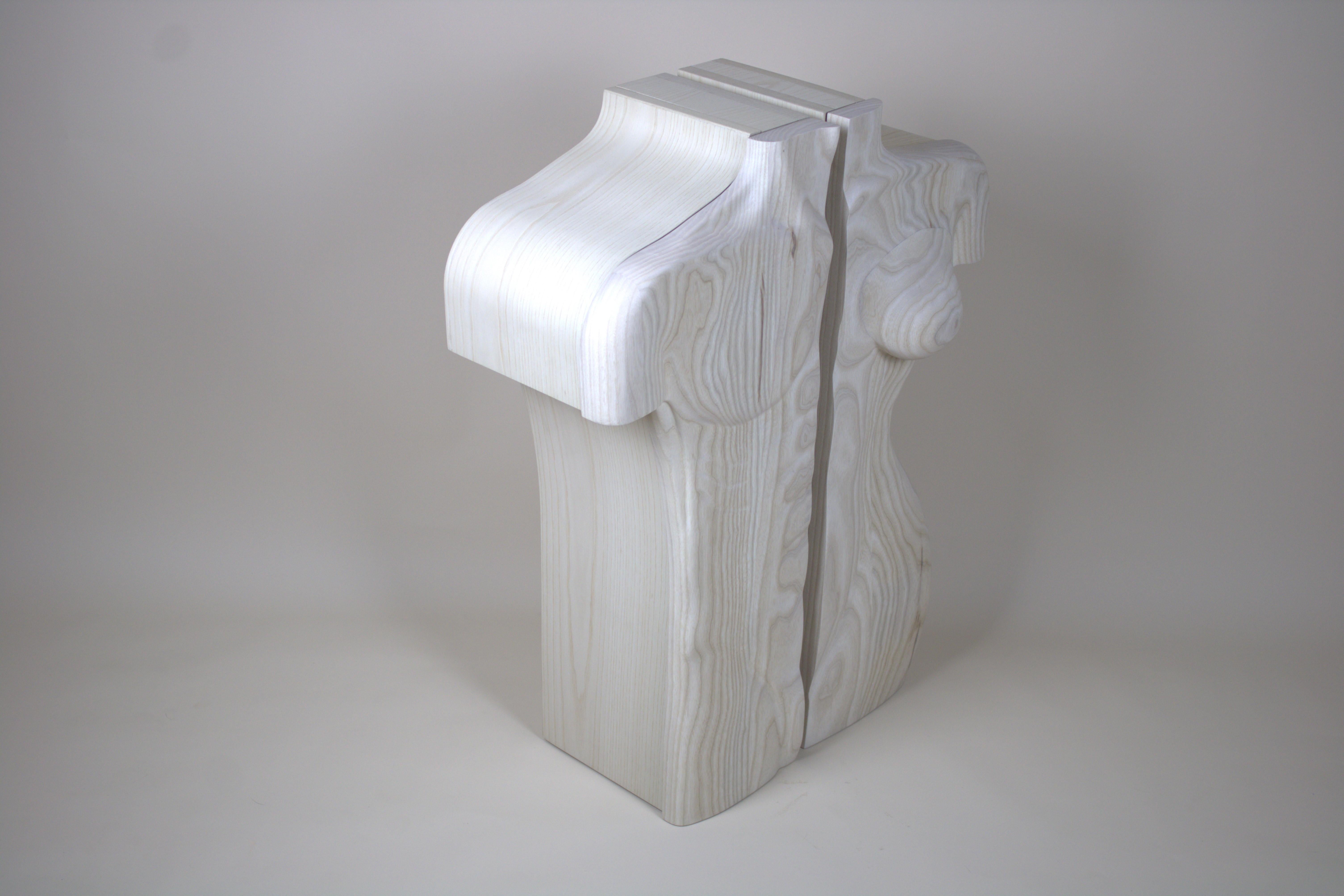 Armario para joyas Madera de fresno 30,31 x 24 x 9,84 pulg. en venta 1