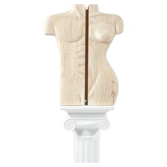Jewelry Cabinet Ash wood 30.31 x 24 x 9.84 in