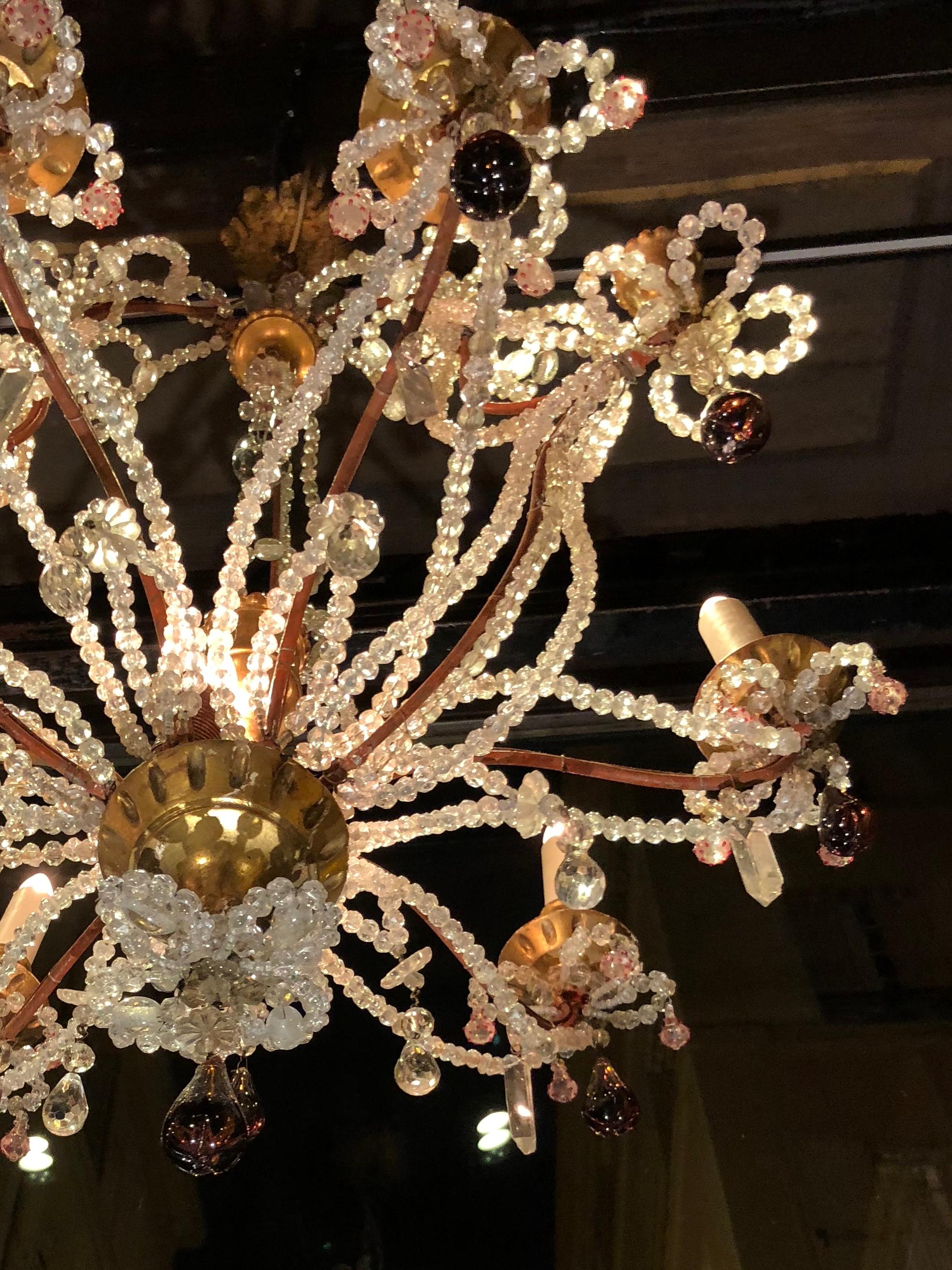 20th Century Jewelry Chandelier For Sale