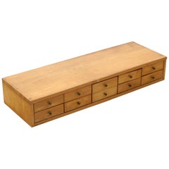 Jewelry Chest by Paul McCobb Planner Group, Ten Drawers, Original Brass Pulls