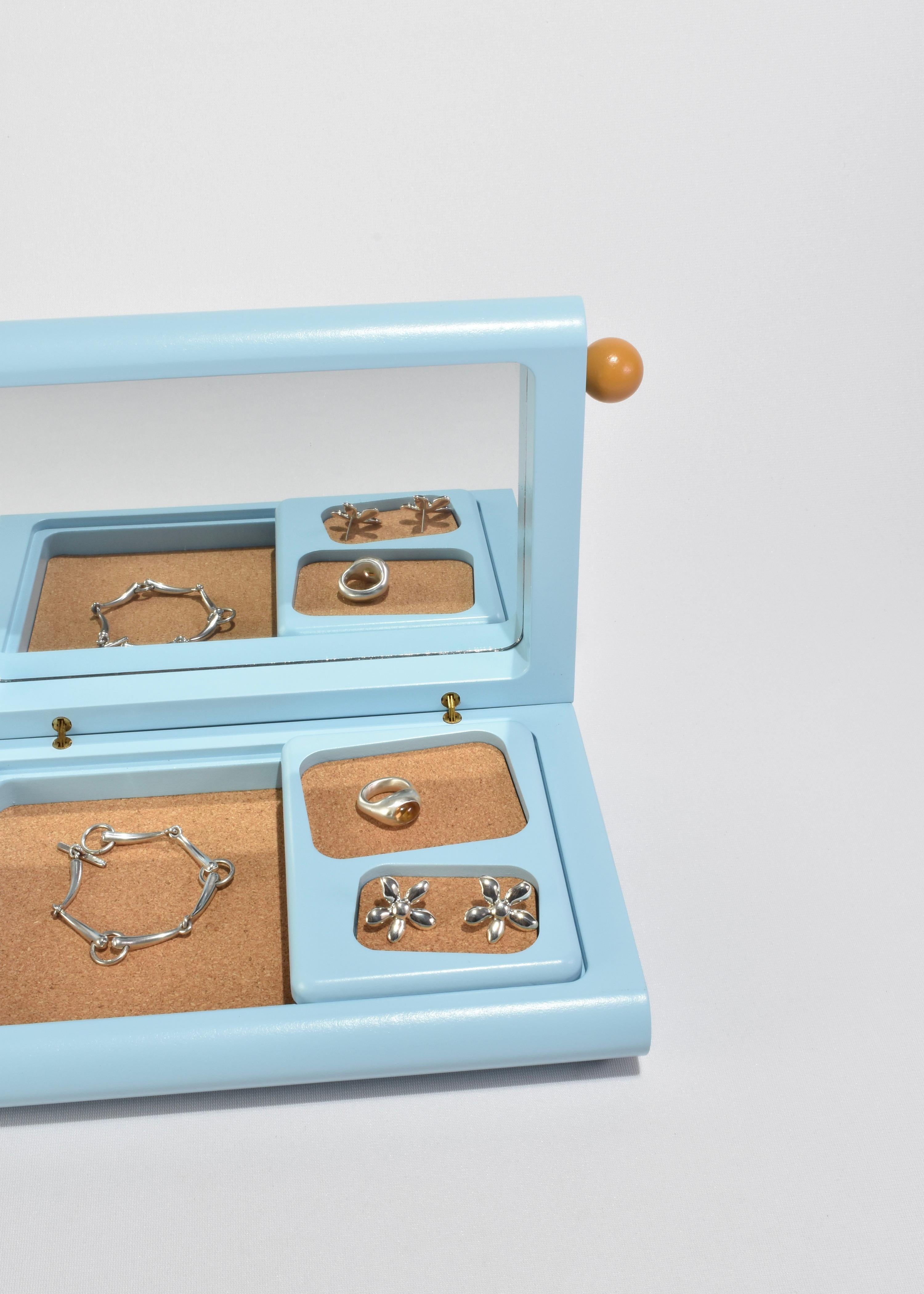 XXIe siècle et contemporain Jewelry Jewelry Box in Blue en vente