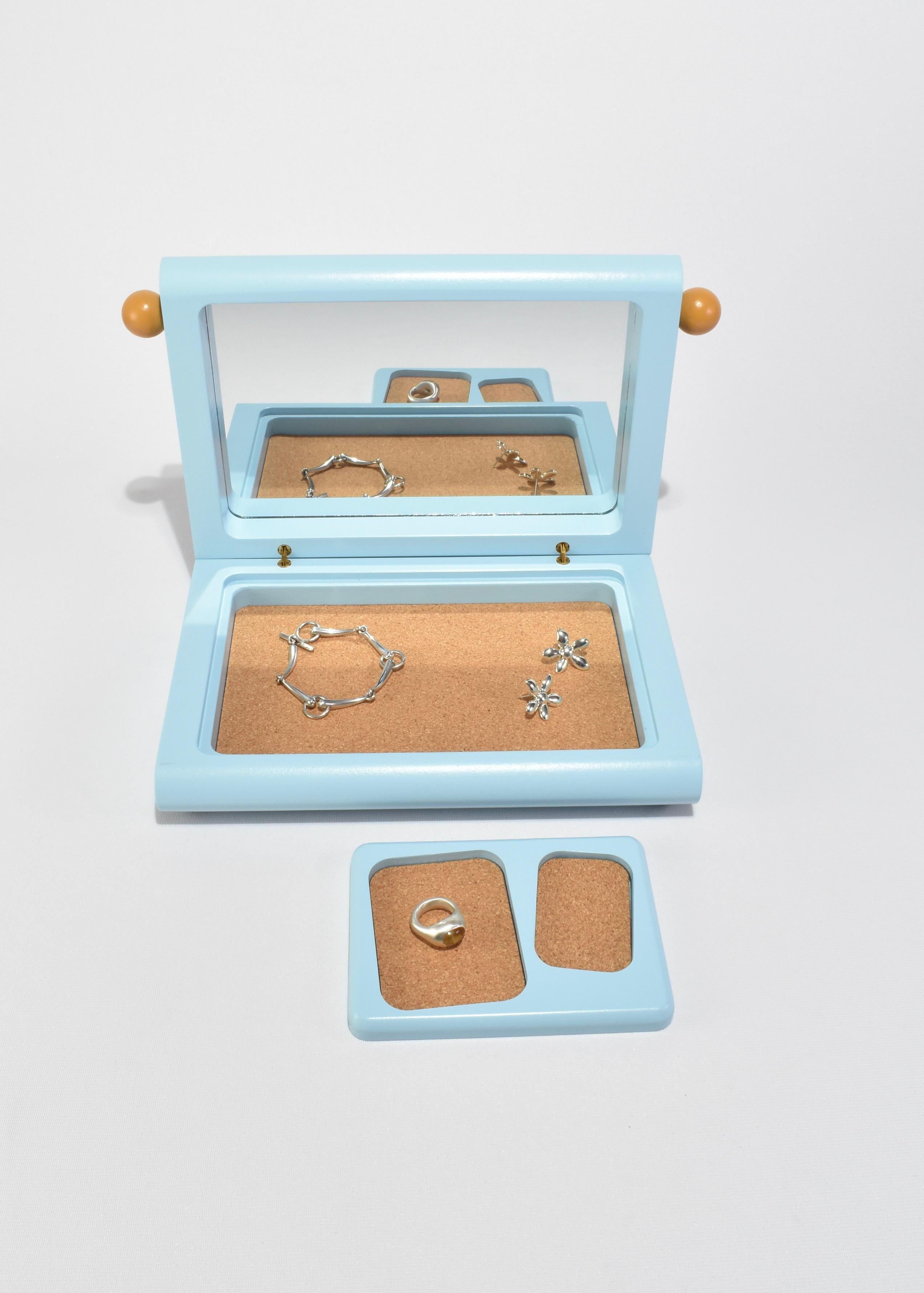Bois Jewelry Jewelry Box in Blue en vente