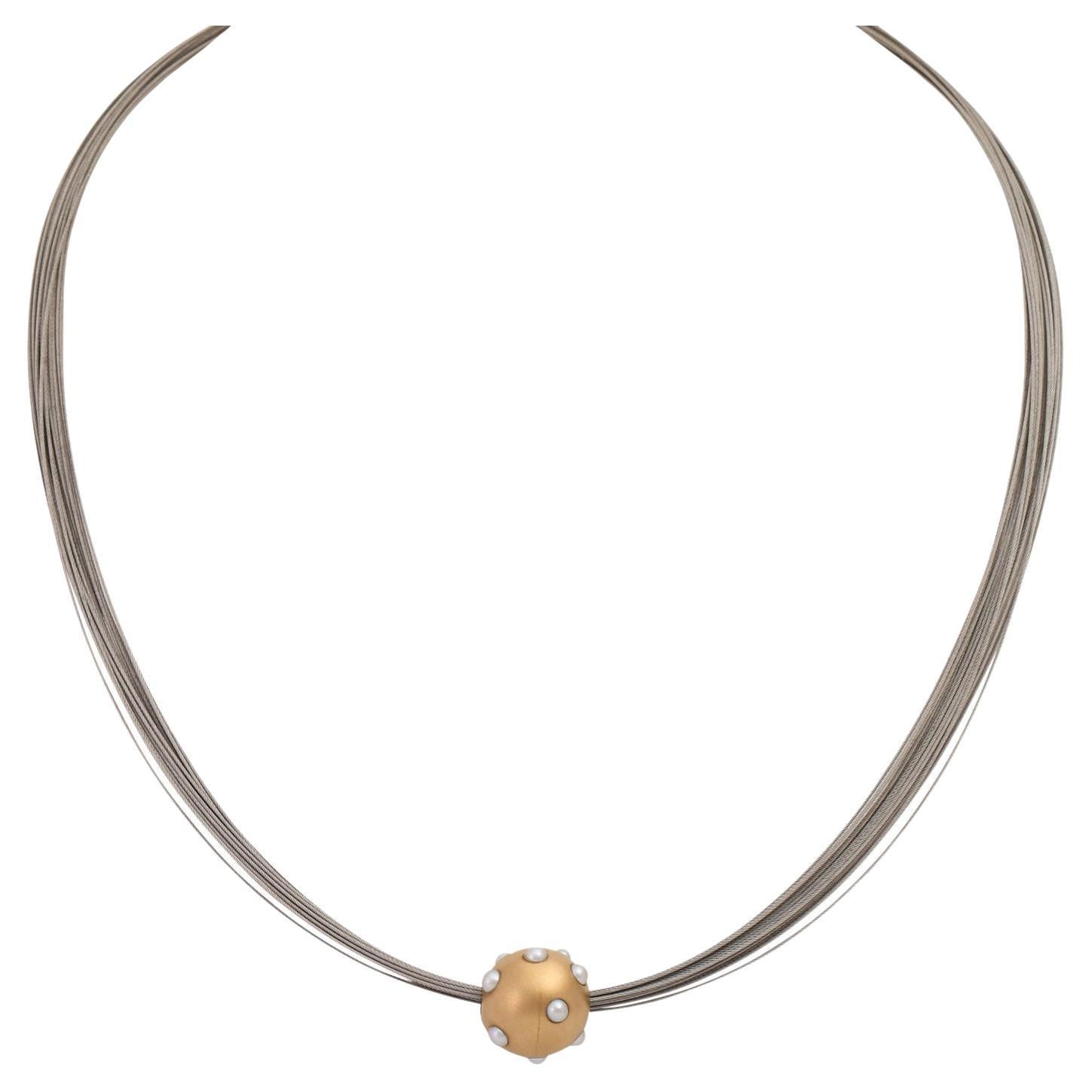 Fabulous Gold Ball Necklace For Sale at 1stDibs
