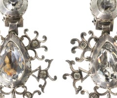Jewelry - Pair of silver earrings - 19th century